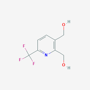 molecular formula C8H8F3NO2 B1399652 (6-(三氟甲基)吡啶-2,3-二基)二甲醇 CAS No. 905273-57-6