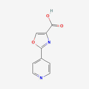 molecular formula C9H6N2O3 B1399653 2-(Pyridin-4-yl)-1,3-oxazole-4-carboxylic acid CAS No. 955401-74-8