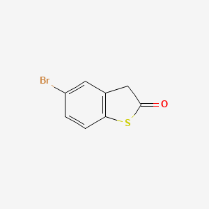 molecular formula C8H5BrOS B13996540 5-bromo-3H-1-benzothiophen-2-one 