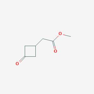 molecular formula C7H10O3 B1399662 2-(3-氧代环丁基)乙酸甲酯 CAS No. 1148130-30-6