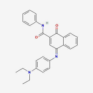 molecular formula C27H25N3O2 B13996671 4-(4-(diethylamino)phenylimino)-1-oxo-N-phenyl-1,4-dihydronaphthalene-2-carboxamide CAS No. 4899-83-6