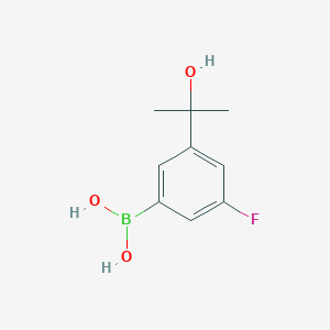 molecular formula C9H12BFO3 B13996695 (3-Fluoro-5-(2-hydroxypropan-2-yl)phenyl)boronic acid 