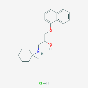 B139967 1-((1-Methylcyclohexyl)amino)-3-(1-naphthalenyloxy)-2-propanol hydrochloride CAS No. 130260-25-2