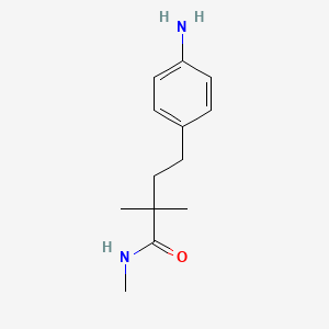 molecular formula C13H20N2O B1399670 4-(4-Aminophenyl)-2,2,N-trimethylbutyramide CAS No. 1146975-35-0