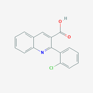 molecular formula C16H10ClNO2 B13996769 2-(2-Chlorophenyl)quinoline-3-carboxylic acid CAS No. 5442-33-1