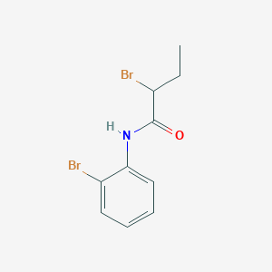 molecular formula C10H11Br2NO B1399679 2-溴-N-(2-溴苯基)丁酰胺 CAS No. 1037586-23-4