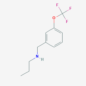molecular formula C11H14F3NO B1399681 Propyl({[3-(trifluoromethoxy)phenyl]methyl})amine CAS No. 1343874-23-6