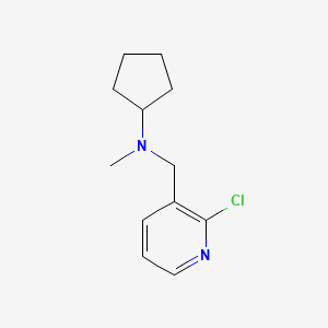 molecular formula C12H17ClN2 B1399683 N-[(2-氯吡啶-3-基)甲基]-N-甲基环戊胺 CAS No. 1250480-58-0