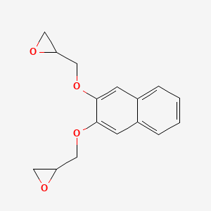 molecular formula C16H16O4 B13996859 2,2'-[Naphthalene-2,3-diylbis(oxymethylene)]bis(oxirane) CAS No. 34898-97-0