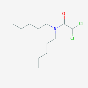 molecular formula C12H23Cl2NO B13996867 2,2-Dichloro-n,n-dipentylacetamide CAS No. 5439-40-7