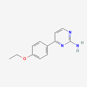 molecular formula C12H13N3O B1399687 4-(4-乙氧基苯基)嘧啶-2-胺 CAS No. 1251055-62-5