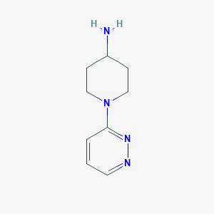 molecular formula C9H14N4 B1399688 1-(吡啶嗪-3-基)哌啶-4-胺 CAS No. 898271-24-4
