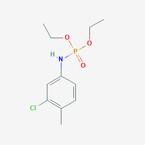 molecular formula C11H17ClNO3P B13996881 Diethyl N-(3-chloro-4-methylphenyl)phosphoramidate CAS No. 92017-23-7