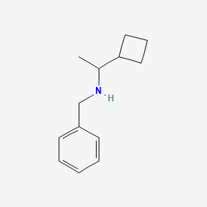 molecular formula C13H19N B13996898 N-Benzyl-1-cyclobutylethanamine 