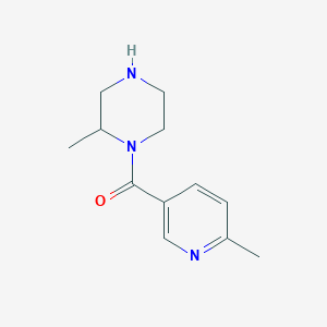 molecular formula C12H17N3O B1399698 2-Methyl-1-(6-methylpyridine-3-carbonyl)piperazine CAS No. 1840253-47-5