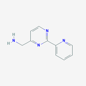 molecular formula C10H10N4 B1399699 (2-(吡啶-2-基)嘧啶-4-基)甲胺 CAS No. 1341782-97-5