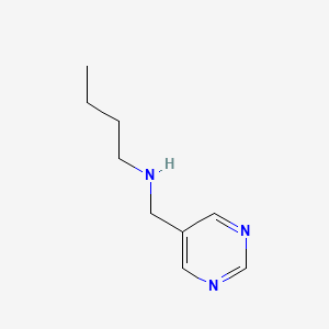 molecular formula C9H15N3 B1399700 Butyl[(pyrimidin-5-yl)methyl]amine CAS No. 1339763-84-6