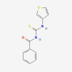 molecular formula C12H10N2OS2 B13997041 Benzamide, N-[(3-thienylamino)thioxomethyl]- CAS No. 66645-96-3