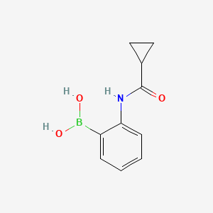 molecular formula C10H12BNO3 B13997075 (2-(Cyclopropanecarboxamido)phenyl)boronic acid 