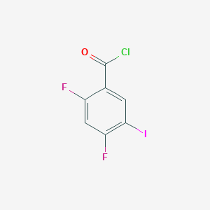 molecular formula C7H2ClF2IO B1399715 2,4-二氟-5-碘苯甲酰氯 CAS No. 1131640-48-6