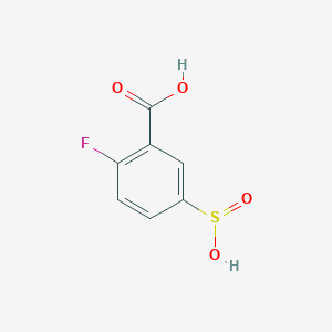 molecular formula C7H5FO4S B1399721 2-Fluoro-5-sulfinobenzoic acid CAS No. 1229627-84-2