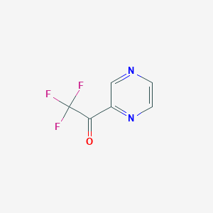 molecular formula C6H3F3N2O B1399735 2,2,2-Trifluoro-1-(pyrazin-2-yl)ethanone CAS No. 1147103-48-7