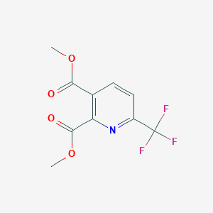 molecular formula C10H8F3NO4 B1399737 6-(三氟甲基)吡啶-2,3-二甲酯 CAS No. 905273-56-5