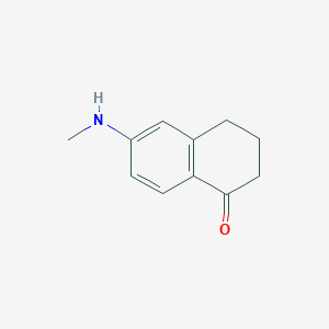 molecular formula C11H13NO B1399738 6-(methylamino)-3,4-dihydronaphthalen-1(2H)-one CAS No. 31435-76-4