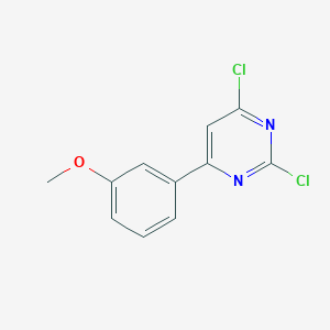 molecular formula C11H8Cl2N2O B1399740 2,4-Dichloro-6-(3-methoxyphenyl)pyrimidine CAS No. 850250-73-6