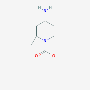 molecular formula C12H24N2O2 B1399743 Tert-butyl 4-amino-2,2-dimethylpiperidine-1-carboxylate CAS No. 1361396-89-5