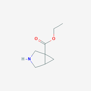 molecular formula C8H13NO2 B1399752 Ethyl 3-azabicyclo[3.1.0]hexane-1-carboxylate CAS No. 63618-09-7