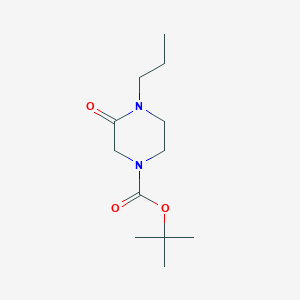 molecular formula C12H22N2O3 B1399755 Tert-butyl 3-oxo-4-propylpiperazine-1-carboxylate CAS No. 1016538-84-3