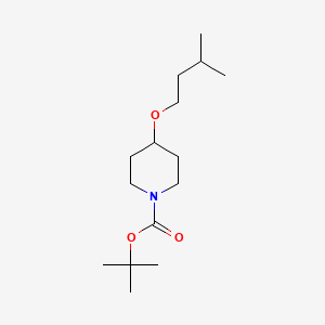 molecular formula C15H29NO3 B1399756 叔丁基-4-(3-甲基丁氧基)哌啶-1-甲酸酯 CAS No. 2034155-23-0