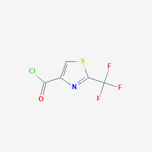 molecular formula C5HClF3NOS B1399765 2-(三氟甲基)-1,3-噻唑-4-羰基氯 CAS No. 1076197-53-9