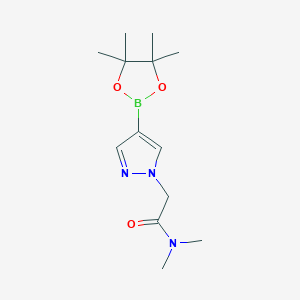 molecular formula C13H22BN3O3 B1399766 N,N-二甲基-2-[4-(四甲基-1,3,2-二氧杂硼环-2-基)-1H-吡唑-1-基]乙酰胺 CAS No. 930596-20-6