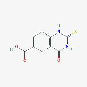 4-oxo-2-sulfanylidene-5,6,7,8-tetrahydro-1H-quinazoline-6-carboxylic acid