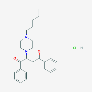 2-(4-Pentylpiperazin-1-yl)-1,4-diphenylbutane-1,4-dione;hydrochloride