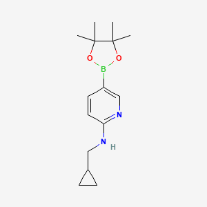 N-(cyclopropylmethyl)-5-(4,4,5,5-tetramethyl-1,3,2-dioxaborolan-2-yl)pyridin-2-amine