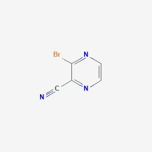 molecular formula C5H2BrN3 B1399779 3-溴吡嗪-2-碳腈 CAS No. 1250022-24-2