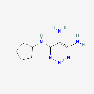 4-N-cyclopentyltriazine-4,5,6-triamine