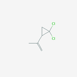 molecular formula C6H8Cl2 B13997800 1,1-Dichloro-2-prop-1-en-2-ylcyclopropane CAS No. 17480-54-5