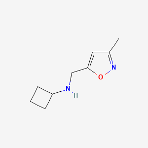 molecular formula C9H14N2O B13997838 N-cyclobutyl-3-methyl-5-Isoxazolemethanamine 