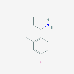 molecular formula C10H14FN B1399784 1-(4-氟-2-甲基苯基)丙-1-胺 CAS No. 1270440-21-5