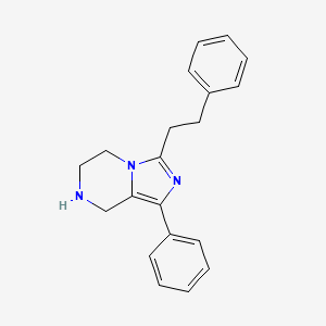 molecular formula C20H21N3 B1399786 Imidazo[1,5-a]pyrazine,5,6,7,8-tetrahydro-1-phenyl-3-(2-phenylethyl)- CAS No. 1353504-96-7