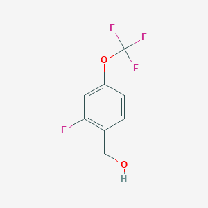 molecular formula C8H6F4O2 B1399789 2-Fluoro-4-(trifluoromethoxy)benzyl alcohol CAS No. 1240257-07-1