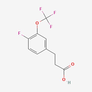 3-(4-Fluoro-3-(trifluoromethoxy)phenyl)propanoic acid