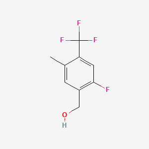 molecular formula C9H8F4O B1399792 2-Fluoro-5-methyl-4-(trifluoromethyl)benzyl alcohol CAS No. 1323966-16-0