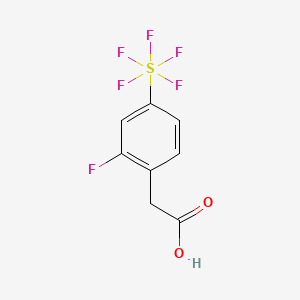 molecular formula C8H6F6O2S B1399793 2-Fluoro-4-(pentafluorosulfur)phenylacetic acid CAS No. 1240257-93-5