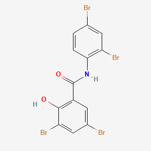 3,5-dibromo-N-(2,4-dibromophenyl)-2-hydroxybenzamide