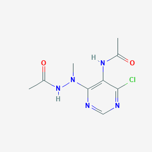 N-[4-(2-acetyl-1-methylhydrazinyl)-6-chloropyrimidin-5-yl]acetamide